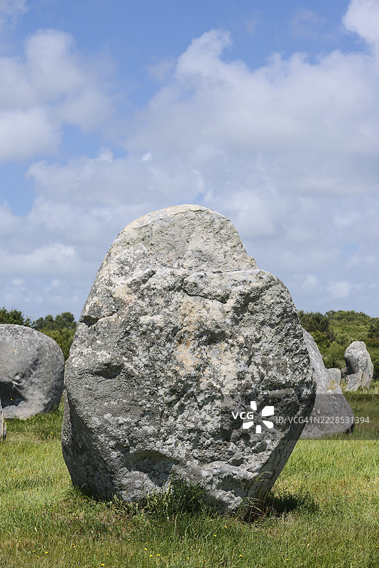 梅加利特，凯尔马里奥对齐，卡尔纳克，莫尔比昂省，布列塔尼，法国图片素材