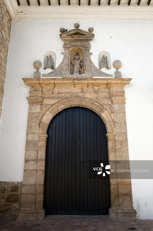 卡门圣母教堂，脱鞋的加尔默罗修道院，莱瓦村，哥伦比亚图片素材
