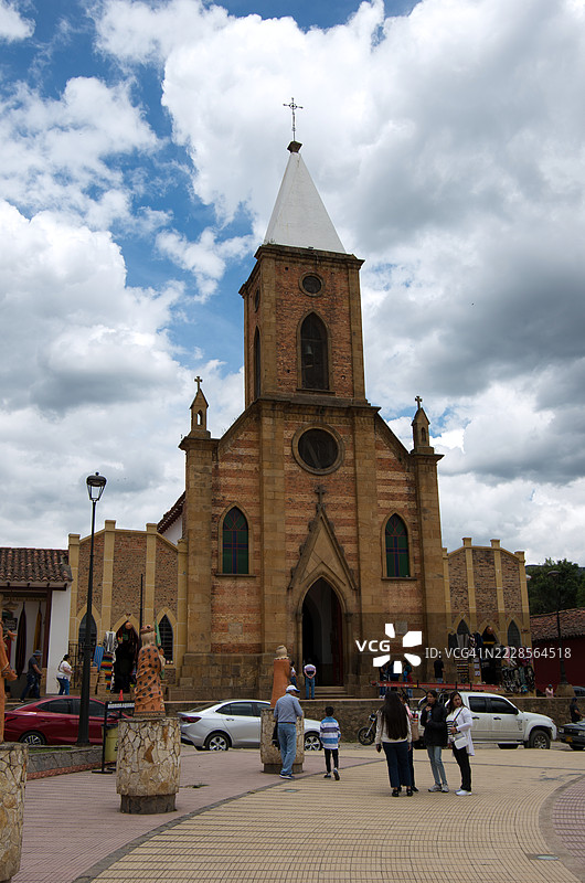 拉基拉教堂，博亚卡，哥伦比亚图片素材