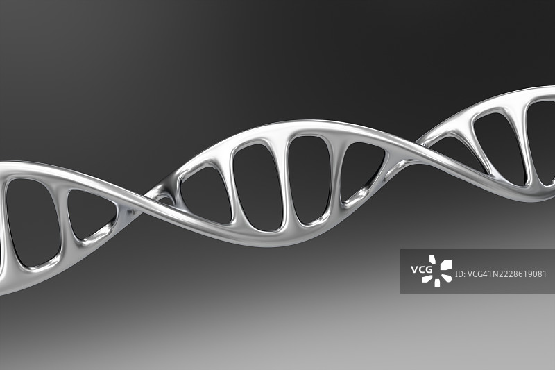 金属DNA链图片素材