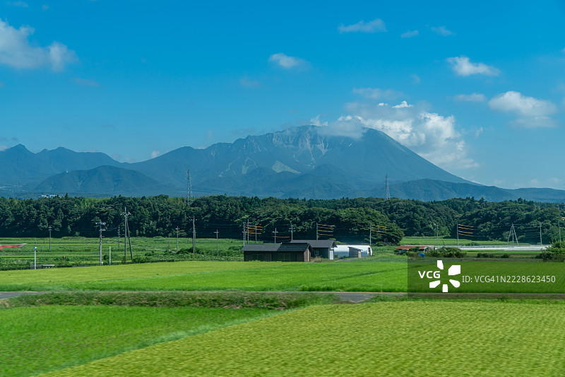 日本鸟取的大山图片素材