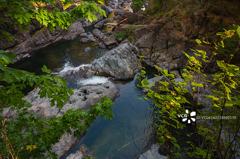 温哥华岛苏克水坑的自然风光图片素材