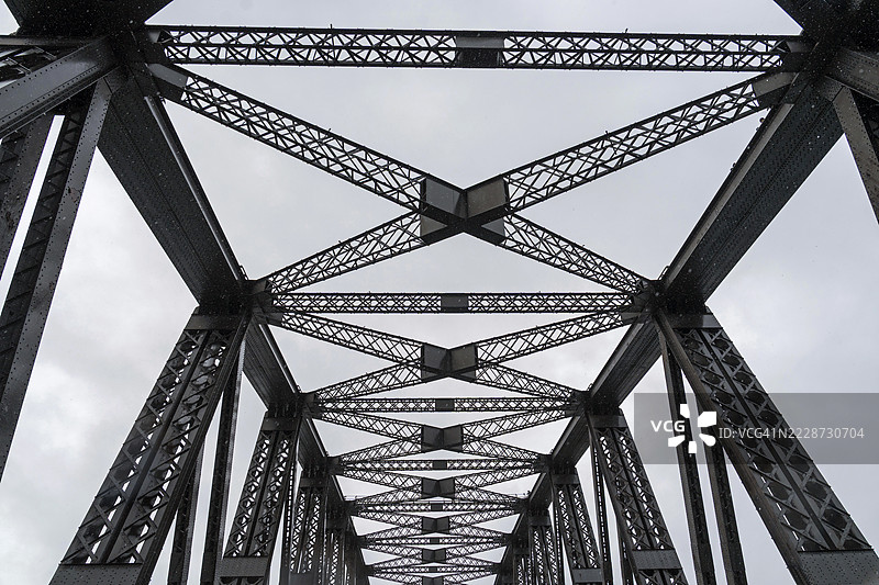 悉尼海港大桥的金属框架梁图片素材