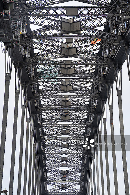 悉尼海港大桥的抽象极简视角图片素材