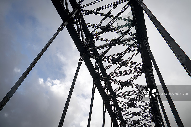 悉尼海港大桥与云朵图片素材