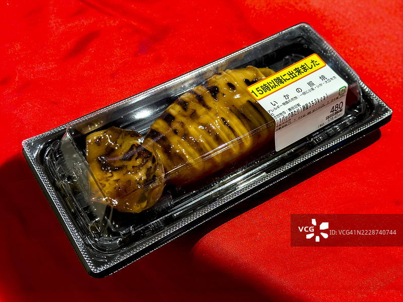 照烧鱿鱼熟食店图片素材