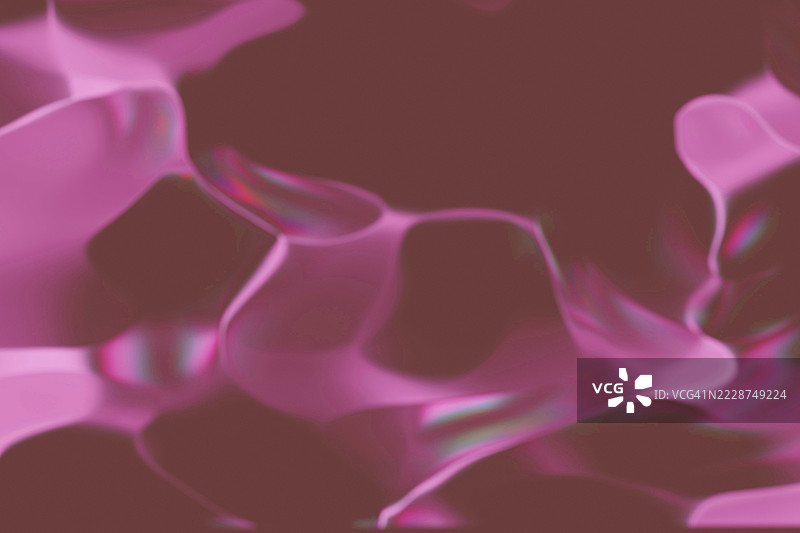 生动的抽象设计，流动的粉色形状和流畅的图案图片素材