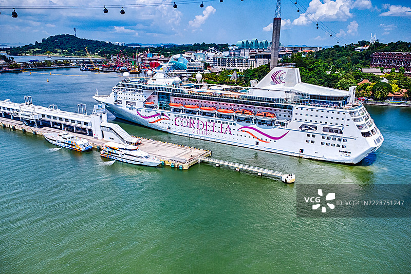 新加坡，哈伯弗朗特邮轮码头图片素材