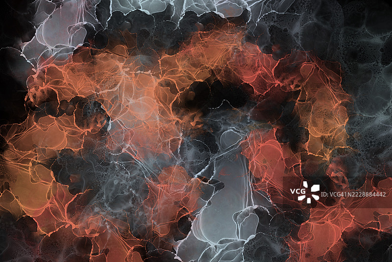 酒精墨水艺术抽象背景图片素材