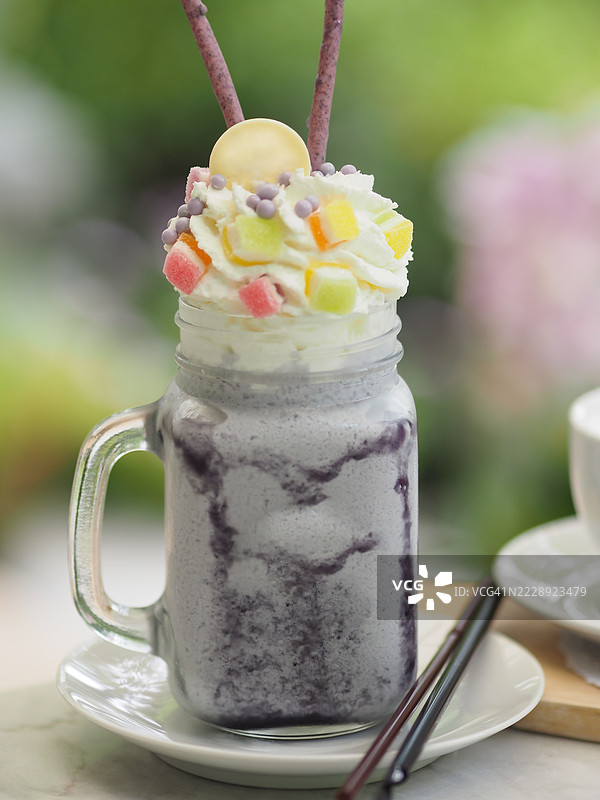 蓝莓奶昔图片素材