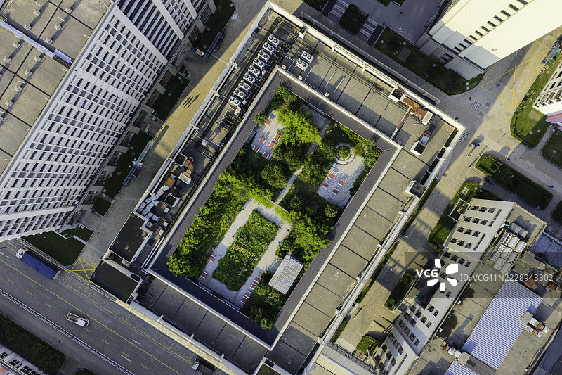 公寓屋顶花园图片素材