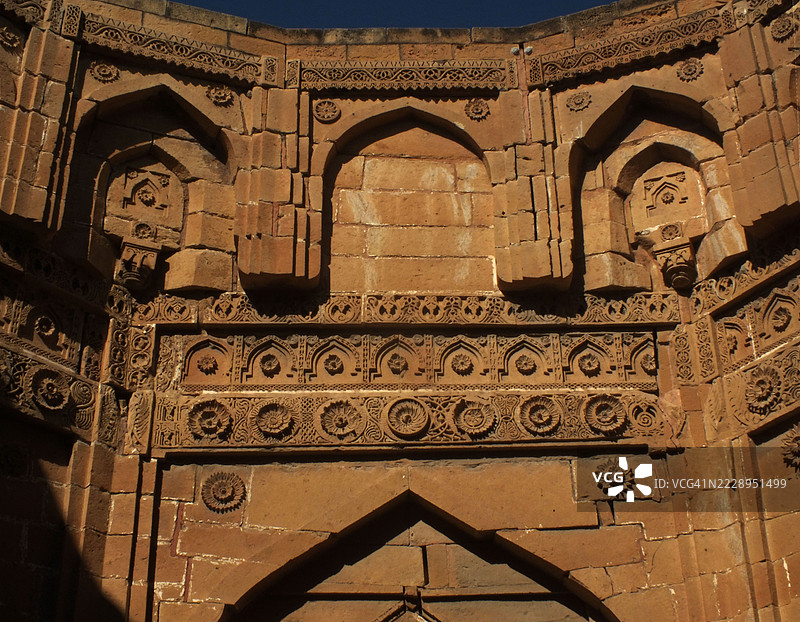 Makli墓地的建筑细节和内部视图图片素材