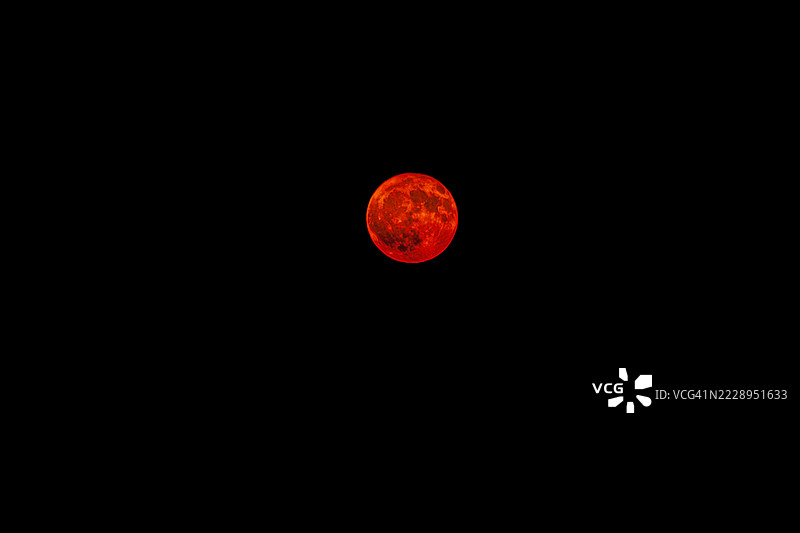 美丽的红月亮景象，圣克拉拉，犹他州，美国图片素材