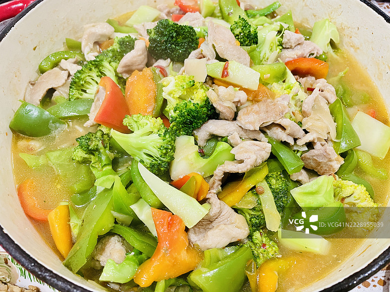 碗中的沙拉特写，圣克莱尔，新南威尔士，澳大利亚图片素材