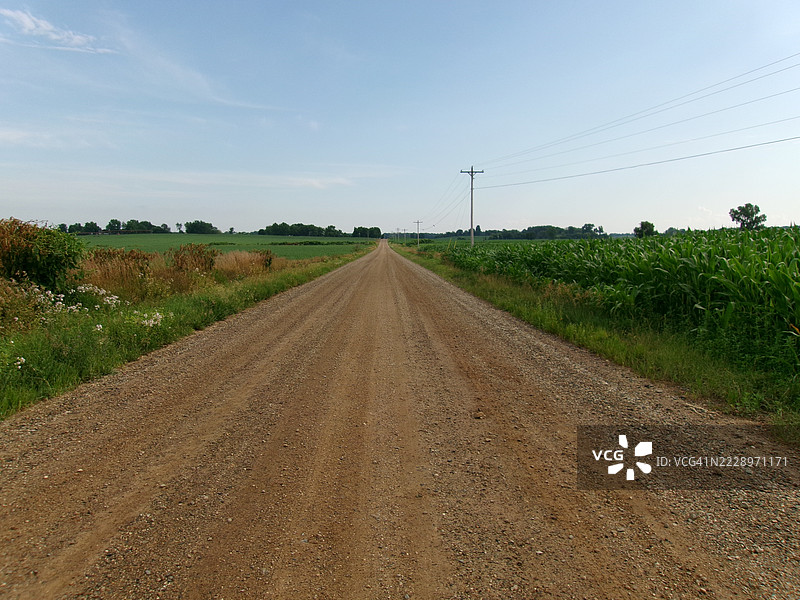 在美国密歇根州维克斯堡，卡拉马祖县拍摄的乡村摄影，2025年7月图片素材