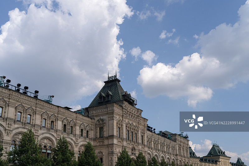 莫斯科红场的GUM百货商店图片素材