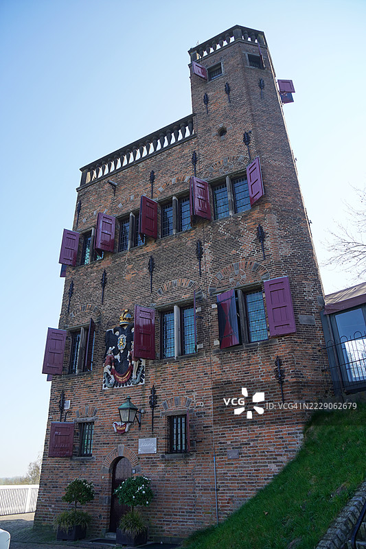 尼梅亨的贝尔维德尔塔楼特写图片素材