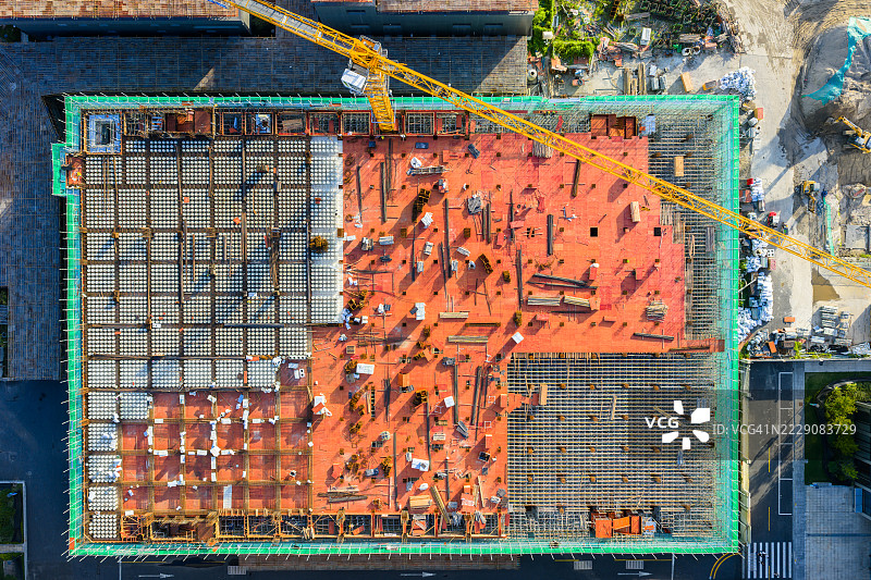 城市中的建筑工地图片素材