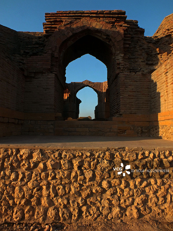 Makli的墓葬建筑细节和外观图片素材