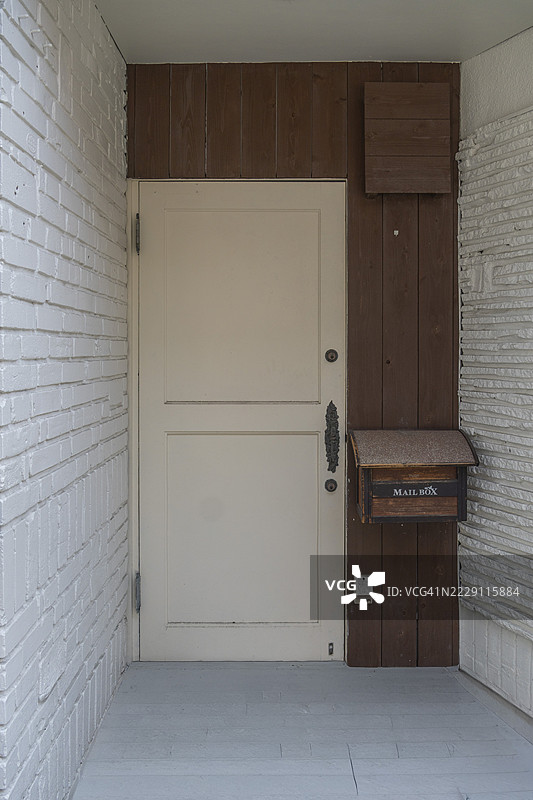 复古的门口与邮箱图片素材