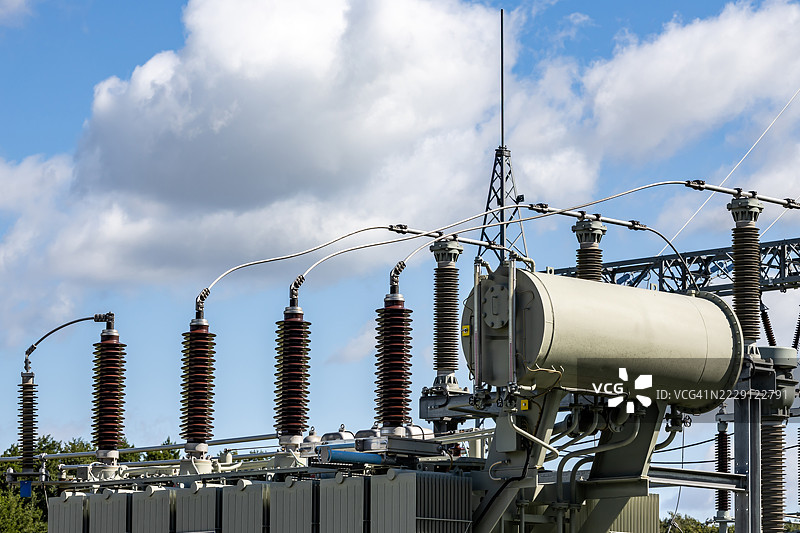 电力变压器站的绝缘材料图片素材