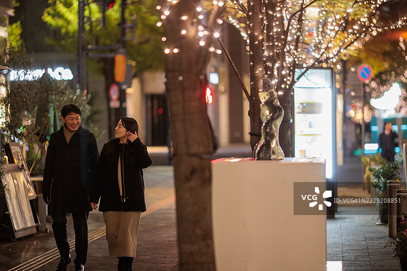 东京丸之内的圣诞氛围图片素材