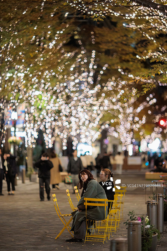 东京丸之内的圣诞氛围图片素材