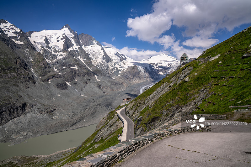 奥地利阿尔卑斯山的格罗斯格洛克纳山景观，欧洲图片素材