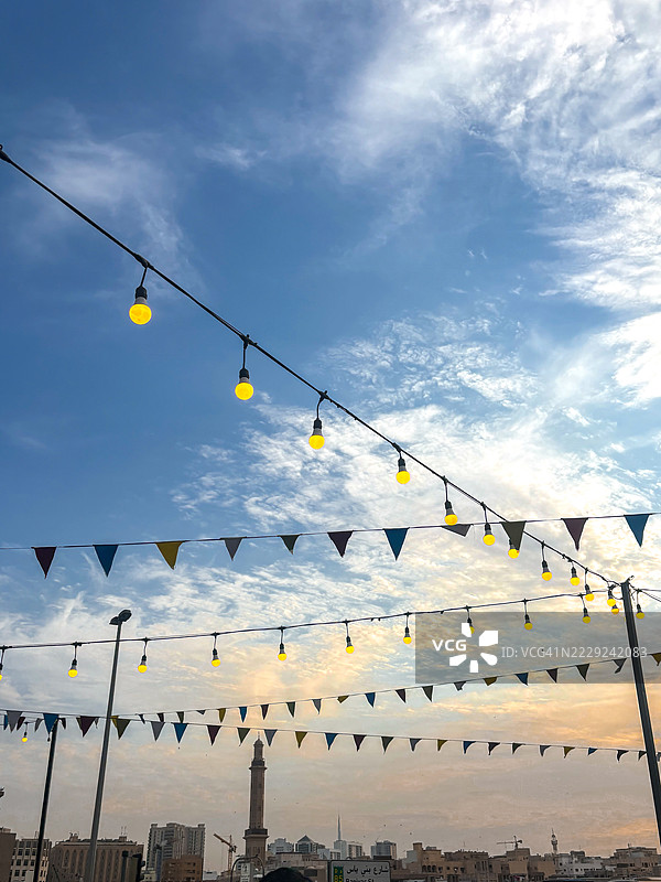 迪拜城市天际线图片素材