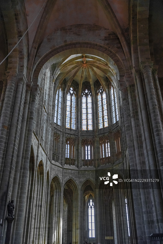 蒙圣米歇尔教堂的内部建筑（II）图片素材