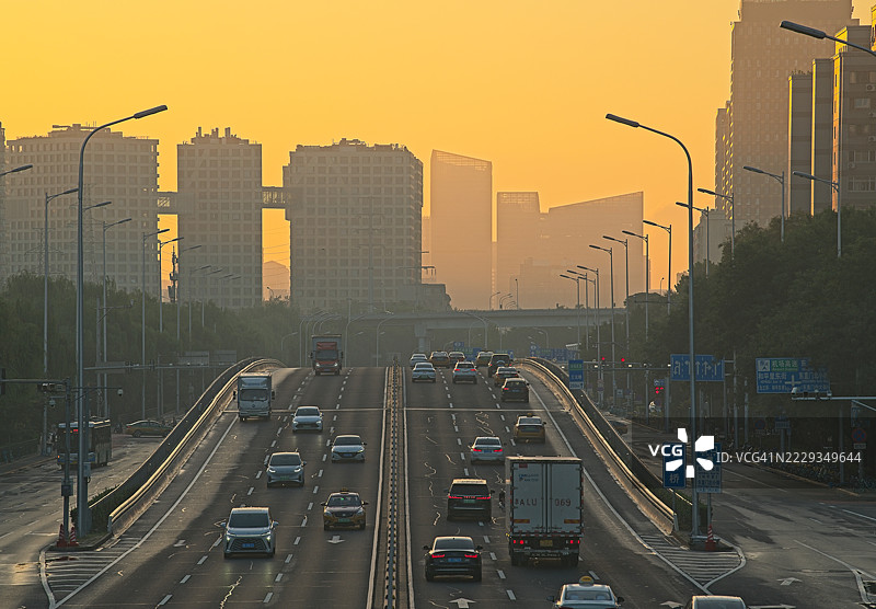 北京的日出图片素材