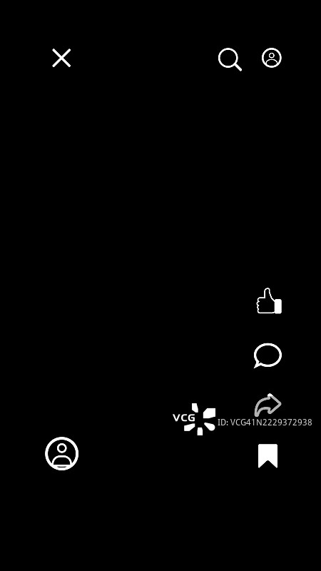 社交媒体帖子模板。矢量图图片素材