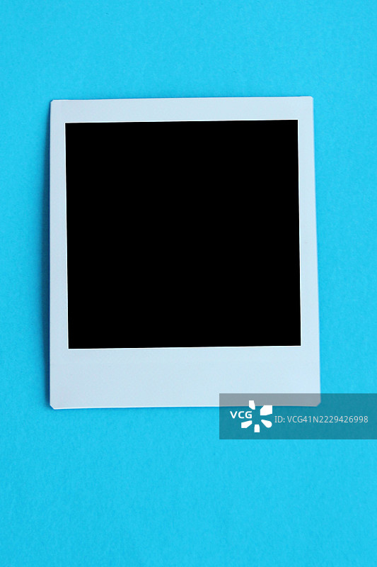 空白的宝丽来照片图片素材