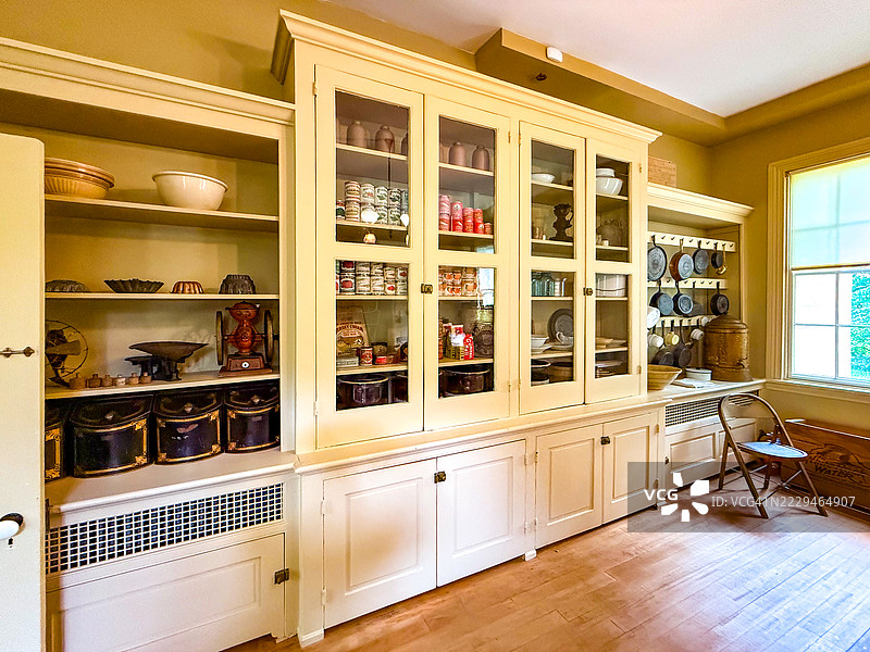 华盛顿特区图多尔庄园历史博物馆的1914年厨房图片素材