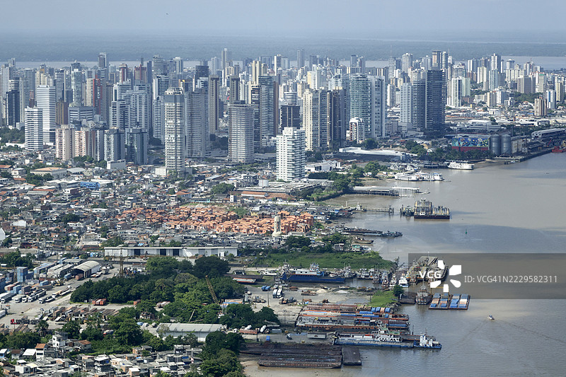 巴西城市的鸟瞰图图片素材