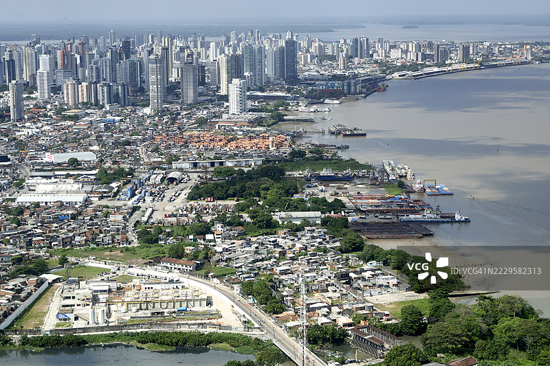 巴西城市的鸟瞰图图片素材