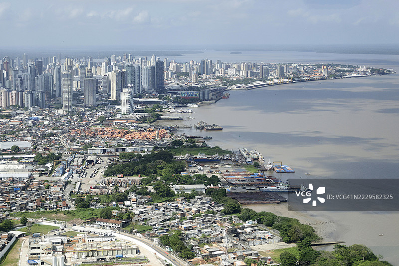 巴西城市的鸟瞰图图片素材