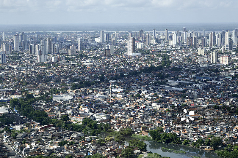 巴西城市的鸟瞰图图片素材