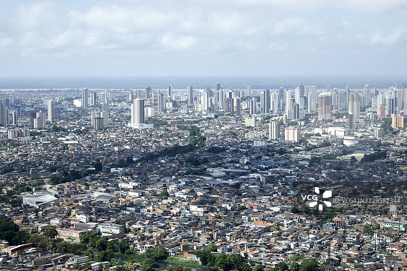 巴西城市的鸟瞰图图片素材