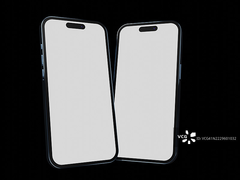 空白智能手机模型图片素材