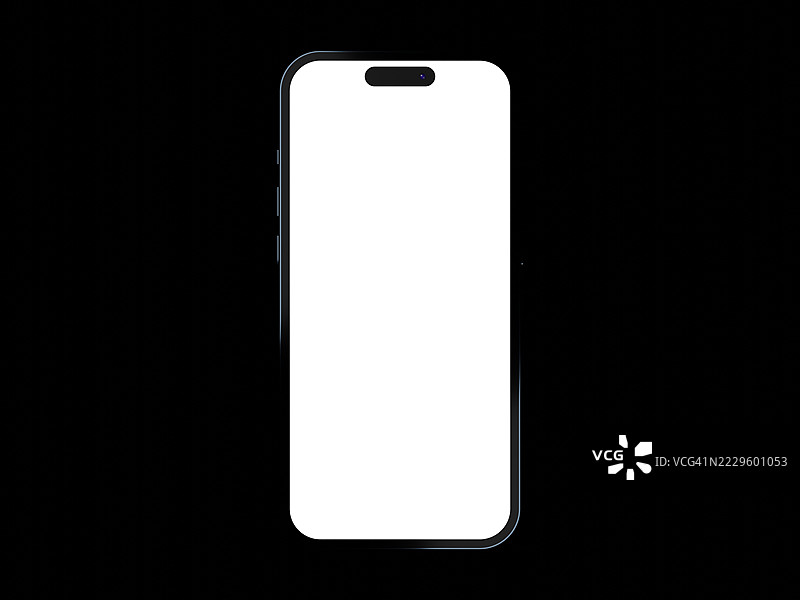 智能手机空白模型图片素材