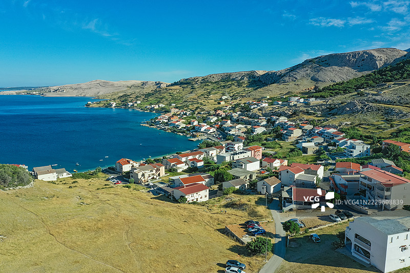 克罗地亚帕格岛梅塔伊纳村图片素材