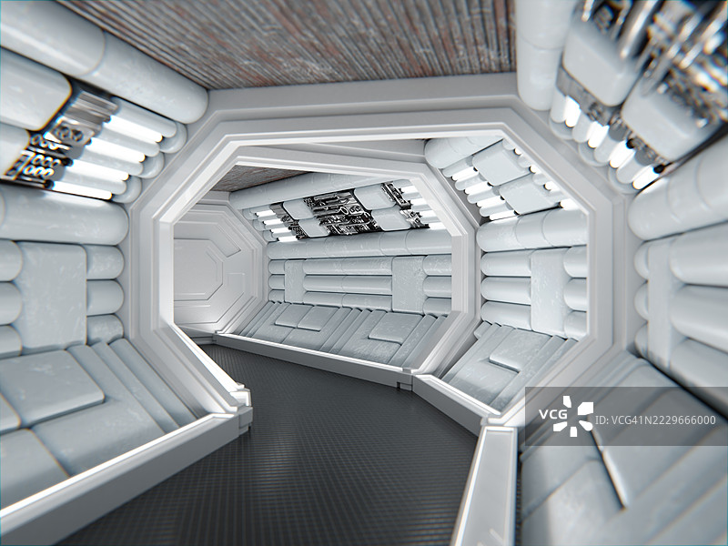 科幻飞船走廊图片素材