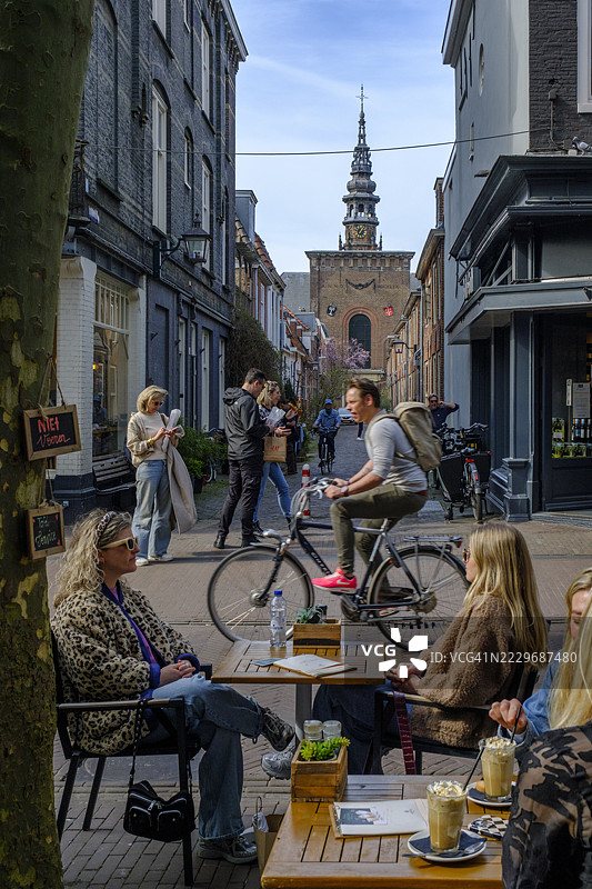 哈勒姆的咖啡时光图片素材