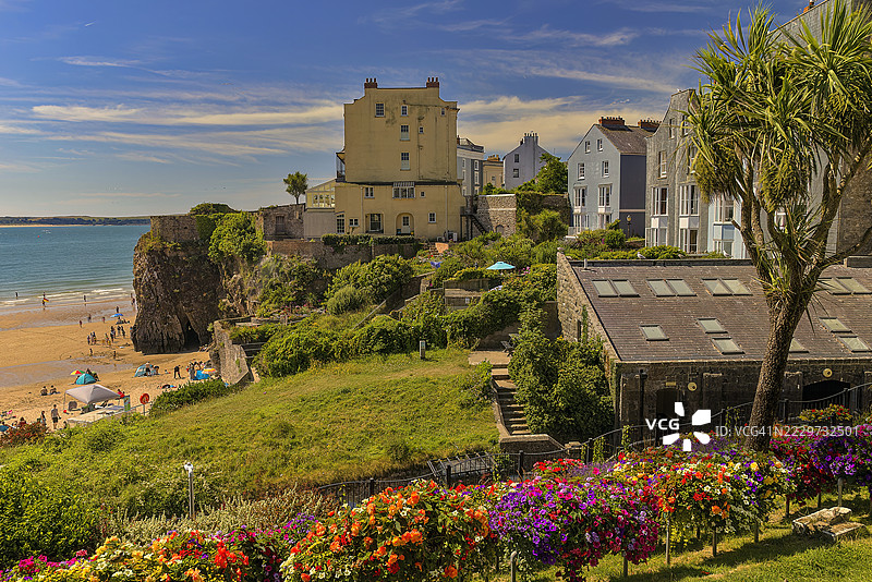 英国威尔士坦比图片素材