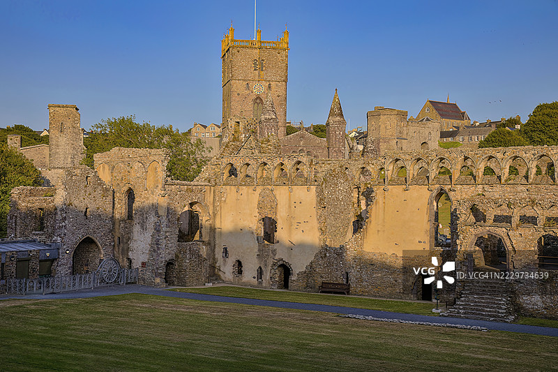 威尔士圣大卫斯的主教宫殿，英国图片素材