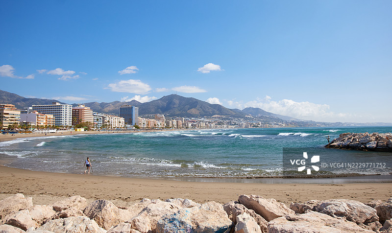 西班牙安达卢西亚的富恩吉罗拉海滩图片素材