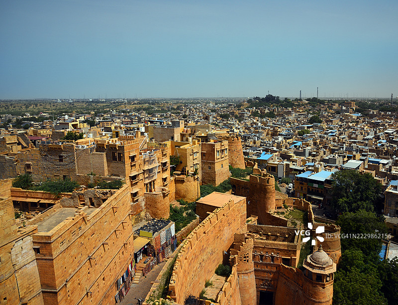 印度拉贾斯坦邦的杰伊萨尔梅尔堡图片素材
