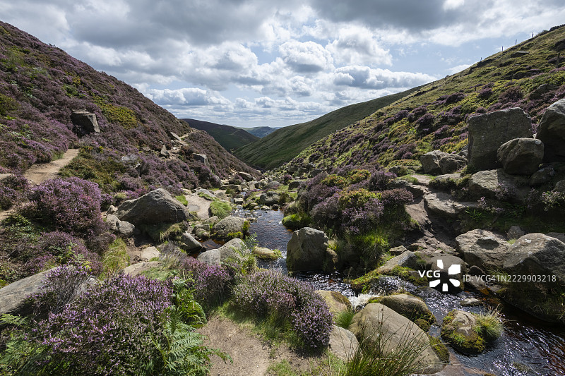 位于峰区的伊代尔附近的格林兹布鲁克峡谷图片素材