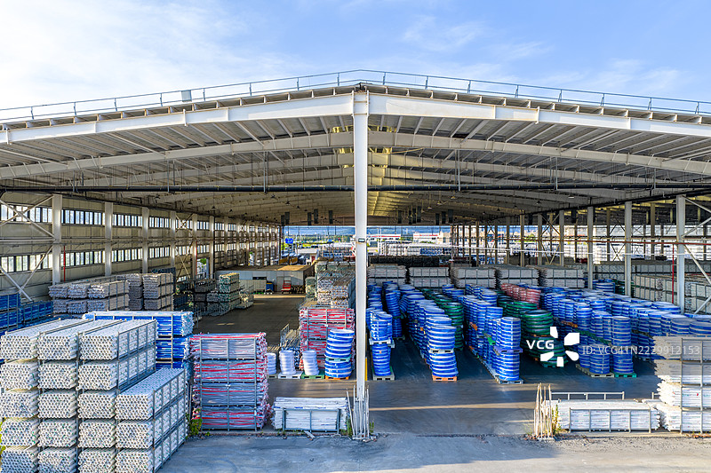 大型配送仓库内部图片素材